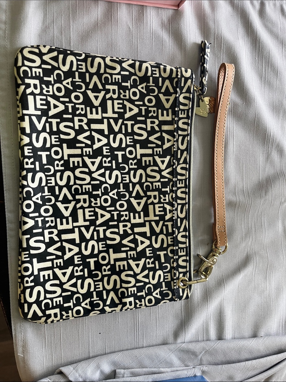 Victorias Sectet Makeup bag/Wristlet with “Chicken Cutlets and Magnesium spray